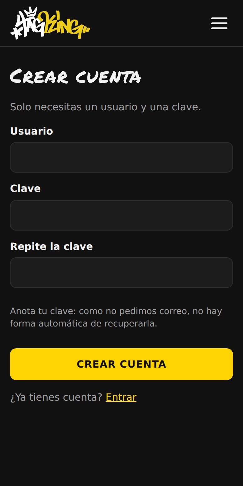 Pantalla Crear cuenta